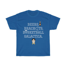 Load image into Gallery viewer, Frustration Nation: Beers, Brackets, Basketball Galactica T-Shirt

